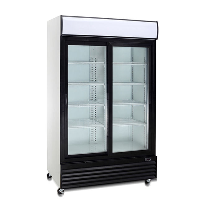 Refrigerador de cristal de enfriamiento eficiente de la bebida de la puerta de 400W 240V 0