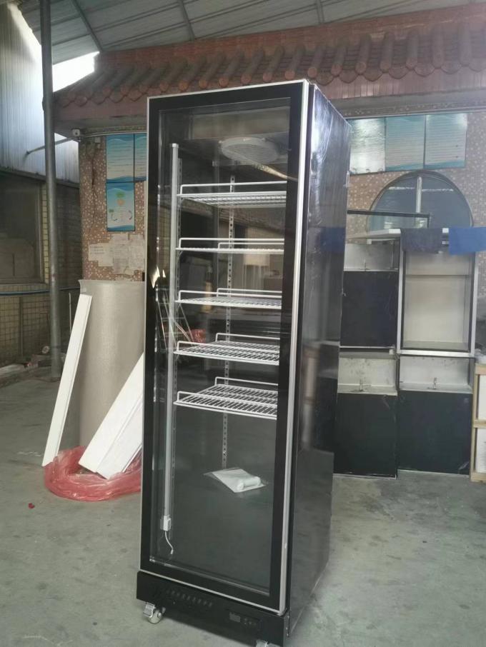 R290 Refrigerador vertical de puerta única para exhibición comercial de bebidas 0