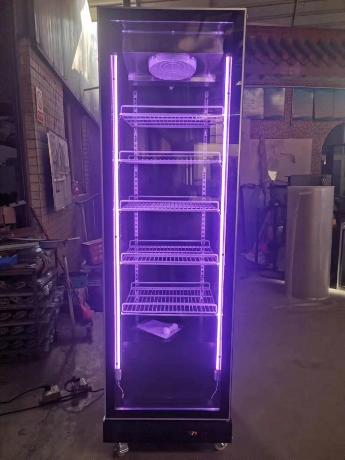 R290 Refrigerador vertical de puerta única para exhibición comercial de bebidas 1