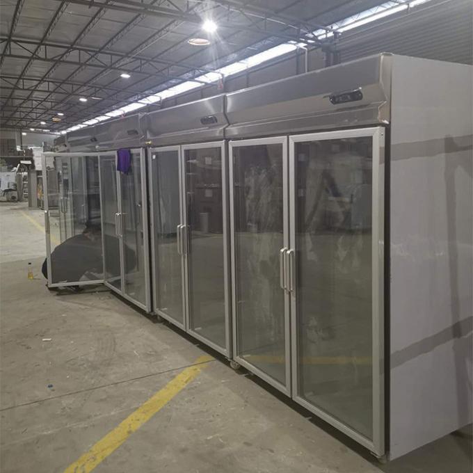 congelador de refrigerador de acero inoxidable comercial del montante 1000L 2