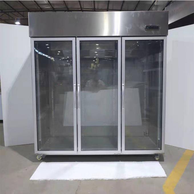 congelador de refrigerador de acero inoxidable comercial de 110W 1500L 2