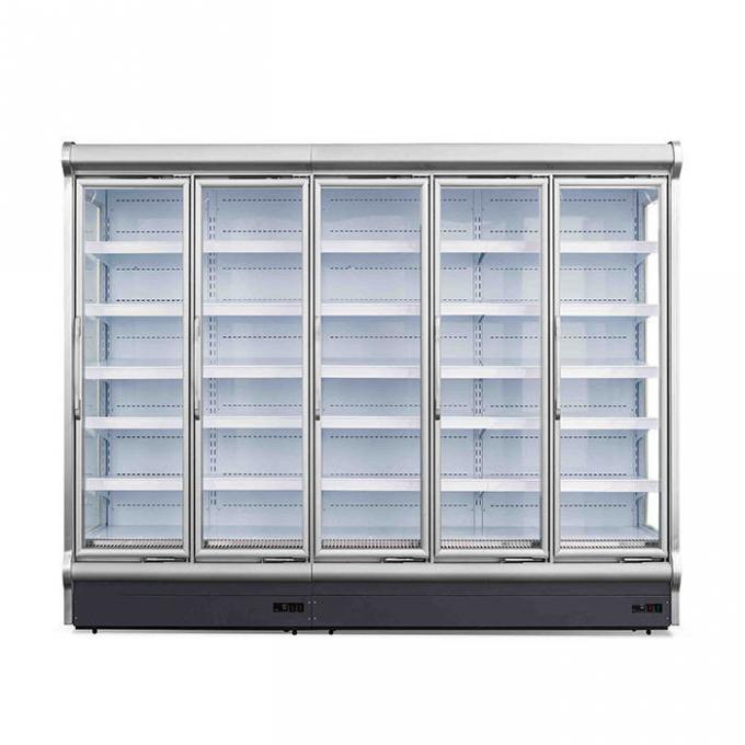 Equipos de refrigeración de cristal del supermercado de la puerta 380V 0