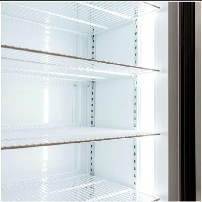 Fan que refresca el refrigerador de cristal comercial de la exhibición del colmado de los refrigeradores 360L de la puerta 2