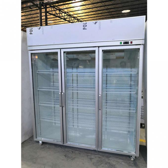 Anuncio publicitario de cristal del refrigerador de la puerta de la capa doble del CE 600W 0