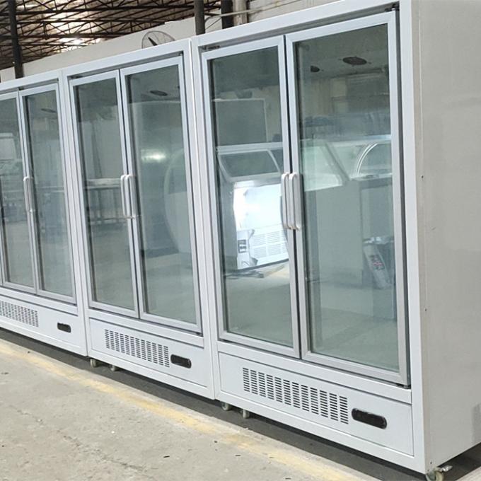 2 refrigerador de la exhibición del colmado de la puerta 1060W 1000L 0
