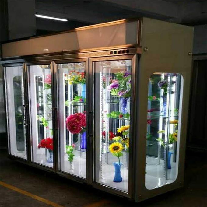3 refrigerador comercial de encargo de cristal de la puerta 600W 1