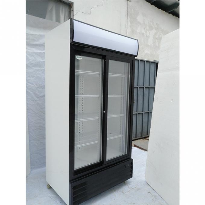 Refrigerador de cristal de enfriamiento eficiente de la bebida de la puerta de 400W 240V 2