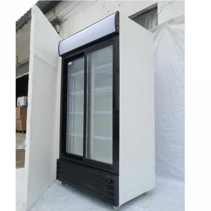 Refrigerador de cristal de enfriamiento eficiente de la bebida de la puerta de 400W 240V 1