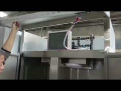 Refrigerador de acero inoxidable comercial de 4 puertas 300W congelador