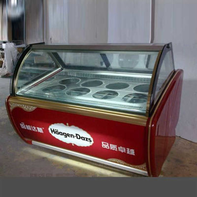 congelador de descongelación auto de la exhibición de 1500*1130*1350m m Gelato