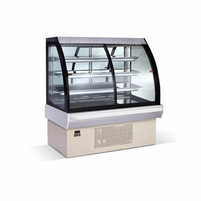 Refrigerador comercial de la exhibición de los pasteles de la grada de los equipos 760W 4 de la panadería del control de la CPU