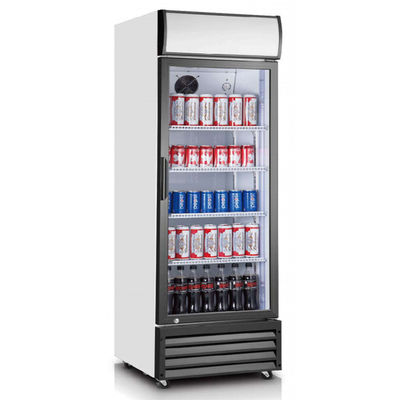 Fan que refresca el refrigerador de cristal comercial de la exhibición del colmado de los refrigeradores 360L de la puerta