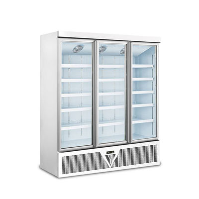 refrigerador de cristal de la exhibición de los refrigeradores de cristal comerciales de la puerta de 1600L 800W