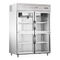 congelador de refrigerador de acero inoxidable comercial del montante 1000L