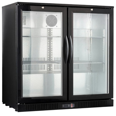 208L refrigerador del underbar de la puerta de oscilación de la profundidad baja 2 para el restaurante 190W
