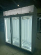Display de bebidas comerciales nevera 3 puertas de cristal chiller vertical 110V 60Hz