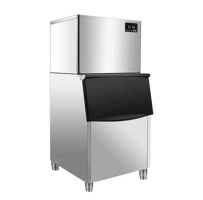 Volumen 220V de acero inoxidable para hacer cubos de hielo ETL/NSF Sistema de refrigeración por aire certificado 342 cubos de hielo bandeja