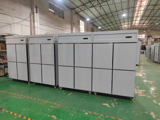 Frigorífico comercial vertical ventilador de refrigeración cocina frigorífico cerrado para restaurante