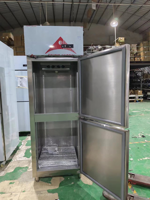 Frigorífico comercial vertical ventilador de refrigeración cocina frigorífico cerrado para restaurante