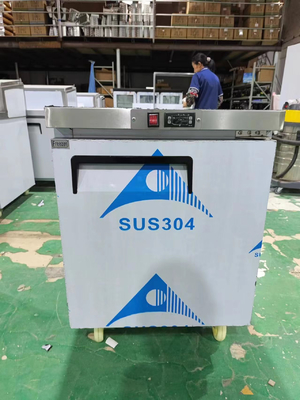 Mesa de contador de estilo americano de acero inoxidable de una puerta bajo el contador 110V/60Hz