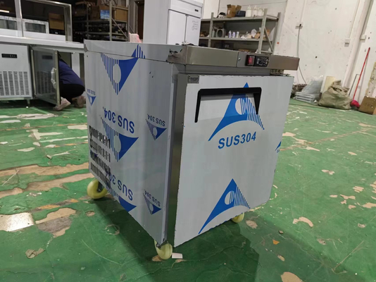 Mesa de contador de estilo americano de acero inoxidable de una puerta bajo el contador 110V/60Hz