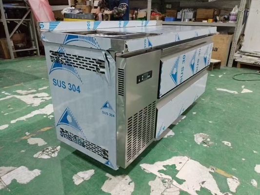 Refrigerador comercial de 60" bajo el mostrador de la nevera w/ 2 cajones 115v 304 plata
