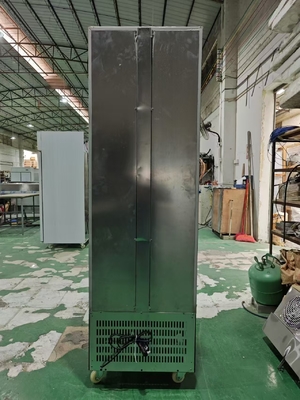 Refrigerador comercial vertical con pantalla de bebidas Refrigerador con puerta de vidrio