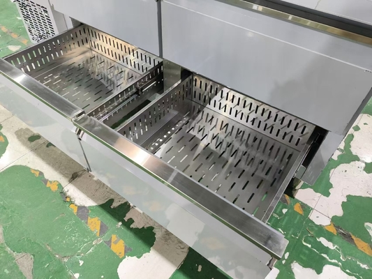 Refrigerador comercial de escritorio 4 cajones con salpicador personalizado mesa de cocina