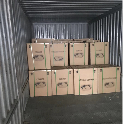 Guangzhou fabrica 500kg a 1000kg máquina de fabricación de cubos de hielo comercial con refrigeración por ventilador CE para la planta de hielo y el club