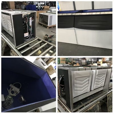 Máquina para hacer hielo comercial de alta producción con certificación CE de 500 kg a 1000 kg con contenedor de hielo para la planta de hielo