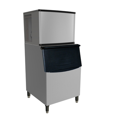 Máquina de hielo comercial de 100 ~ 500 kg con refrigeración por ventilador CE para restaurantes y cafeterías