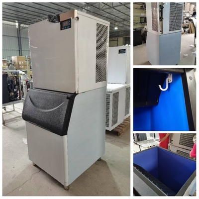 Máquina de hielo comercial de 100 ~ 500 kg con refrigeración por ventilador CE para restaurantes y cafeterías