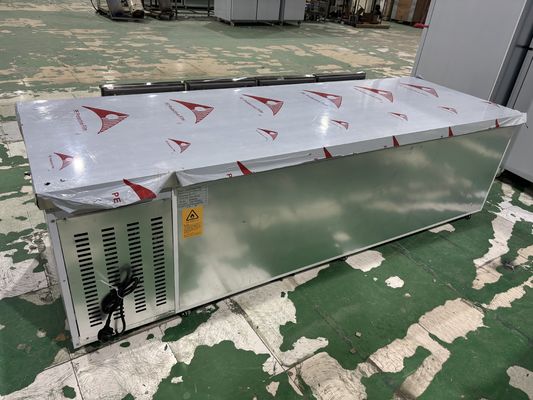Mesa de mostrador comercial de 8 cajones, debajo del mostrador, banco de trabajo de cocina, refrigerador