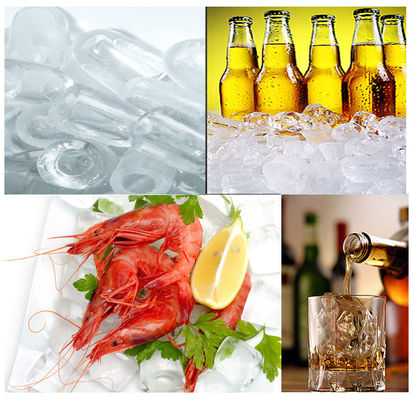 50KG Bullet Ice Maker Machine 220V Commercial with Danfoss Compressor