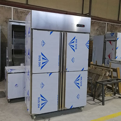 Automático descongele el congelador de refrigerador de la puerta de R404A 1000L 4