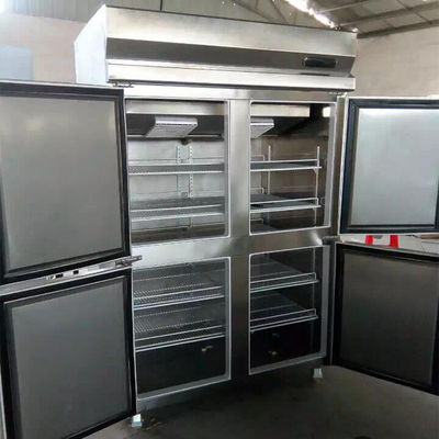 congelador de refrigerador de acero inoxidable comercial 550W de 2000m m