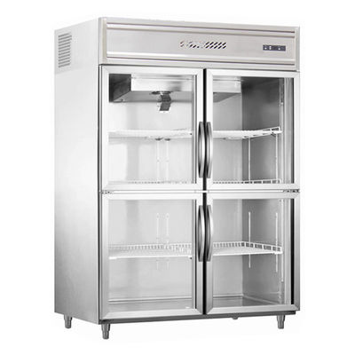 congelador de refrigerador de acero inoxidable comercial del montante 1000L
