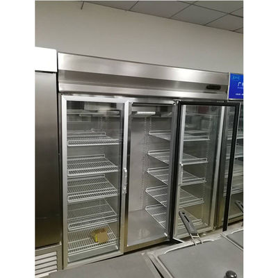 congelador de refrigerador de acero inoxidable comercial de 110W 1500L