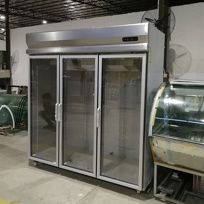 congelador de refrigerador de acero inoxidable comercial de 110W 1500L