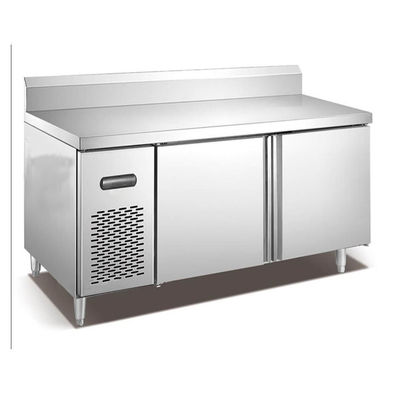 2 congelador de refrigerador de acero inoxidable comercial de la puerta 1.8m