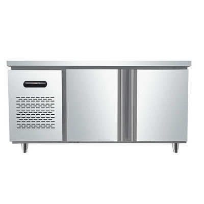 2 congelador de refrigerador de acero inoxidable comercial de la puerta 1.8m
