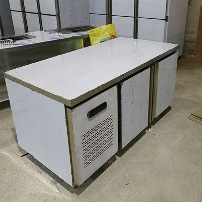 2 congelador de refrigerador de acero inoxidable comercial de la puerta 1.8m