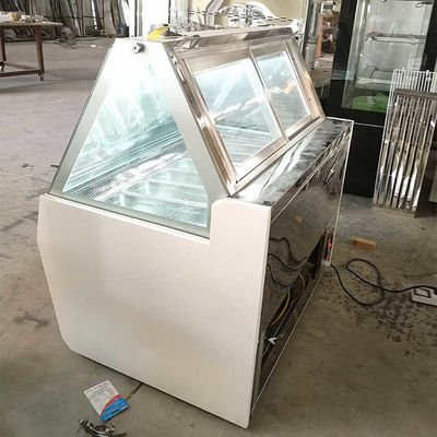 Congelador comercial de la exhibición del helado de Yxfridge 1100W