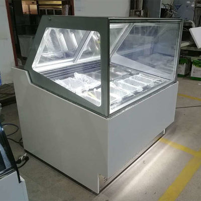 Congelador de la exhibición del helado del anuncio publicitario del CE 1200m m