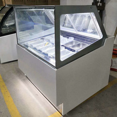 Congelador de la exhibición del helado del anuncio publicitario del CE 1200m m