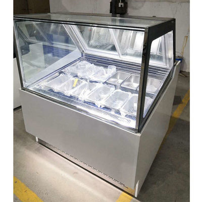 Congelador de la exhibición del helado del anuncio publicitario del CE 1200m m
