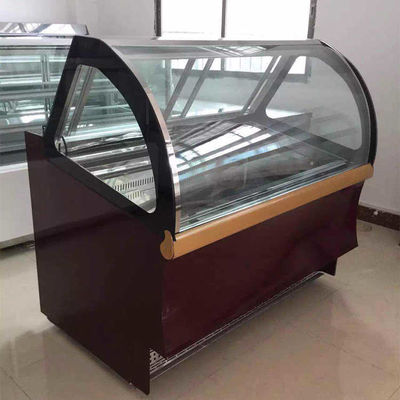 congelador comercial bajo de mármol de la exhibición del helado del 1.2m