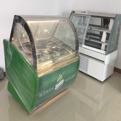 Fan que refresca el congelador de la exhibición de la torta del helado de 1500W R404a