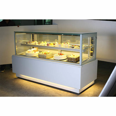 gabinete de exhibición de la torta de la encimera de 650W R134a para la tienda de la panadería