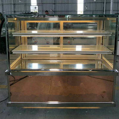 equipos comerciales de la panadería 950W los 2m 3 gabinetes de exhibición refrigerados grada de la torta